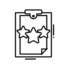 Effective work line icon, concept sign, outline vector illustration, linear symbol.