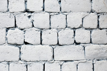 old white brick wall texture background close up. wallpaper for your device