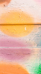 Vertical circle multi-color painted wall background. wallpaper for your device