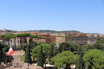 Fototapeta na wymiar panoramic view of Rome