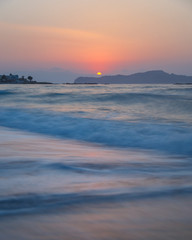 Fototapeta premium crete romantic sunset