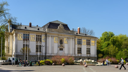 Palace of Art in Krakow. The building is included in the register of protected monuments of Lesser Poland Voivodeship. The building houses an art gallery.