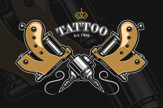 Tattoo Machine. Tattoo Design Stock Vector - Illustration of machine,  style: 136023683