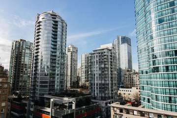 Fototapeta na wymiar Vancouver cityscape and modern architecture