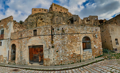 Naklejka premium Craco, ghost town of southern Italy.