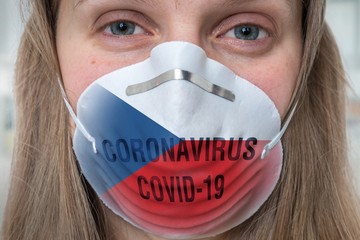 Woman with respirator mask - Coronavirus COVID, MERS, SARS conce
