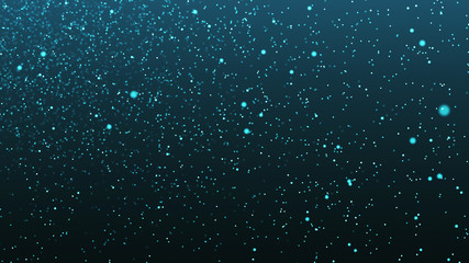 Dust particles. Abstract background of dots. Cosmic illustration. 3d rendering.
