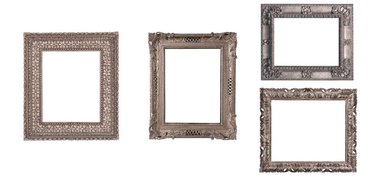 isolated antique picture frame