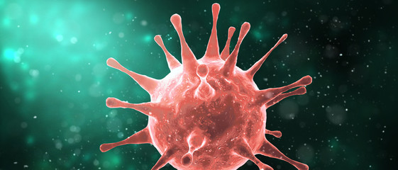 New coronavirus 2019-ncov. 3D illustration