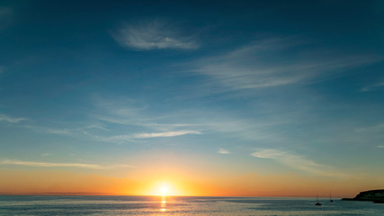 Fototapeta na wymiar Sunset in Gran Canaria on Canary Island, Spain