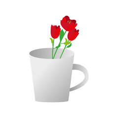 Flower in a mug