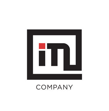 im letter abstract business logo