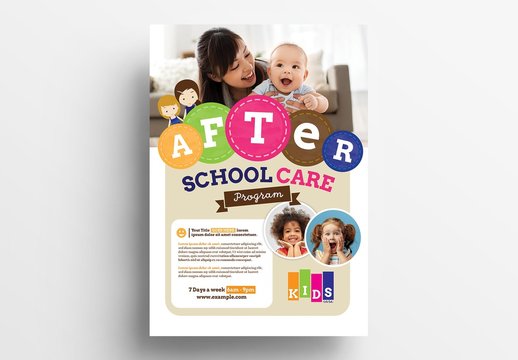 After School Care Poster Layout