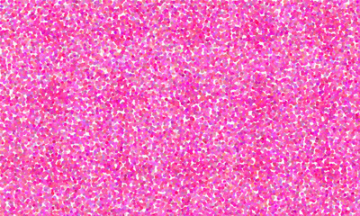 Abstract pointille style graphic in shades of pink