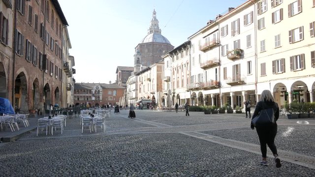 Pavia, Italy,  Vittoria's square