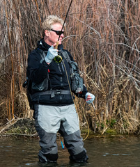 fly casting on the San Jaun River