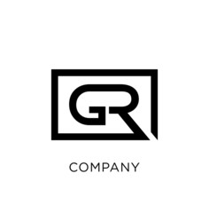 gr abstract business logo