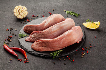 Shooting for the catalog. Raw meat products, different parts of the body. pork, beef, chicken....