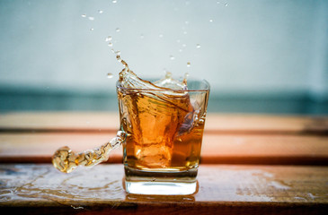 Ice tea splash