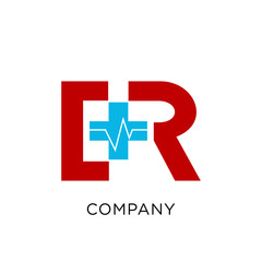 er or cr logo for medical  company