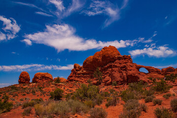 Clouds Over Sandstone in Arches National Park