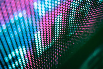 CloseUp LED blurred screen. LED soft focus background. abstract background ideal for design.