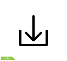 Arrow icon vector logo design template