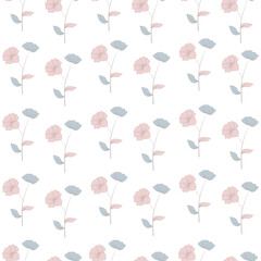 Seamless pattern rose background illustration vector eps 10