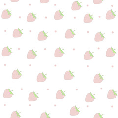Seamless pattern strawberry background illustration vector eps 10
