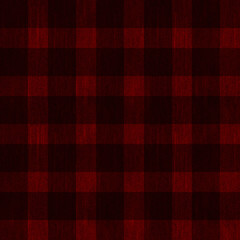 seamless pattern background of black and red plaid fabric texture, can be tiled