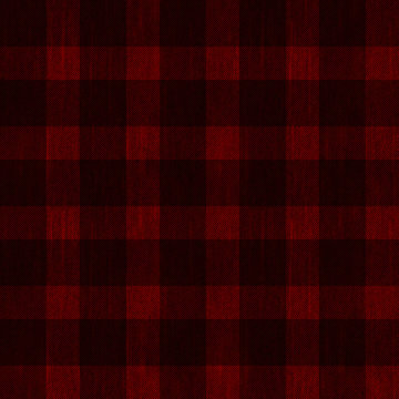 seamless pattern background of black and red plaid fabric texture, can be tiled