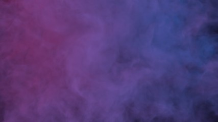 Abstract clouds of misty colorful smoke texture 3d background. Realistic purple and blue fog. Colored smoke. 3d rendering.