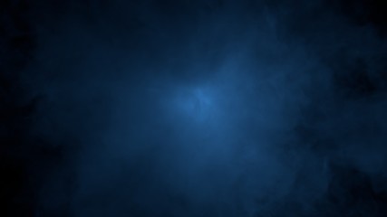 Abstract clouds of misty colorful smoke texture 3d background. Realistic blue fog. Colored smoke. 3d rendering.
