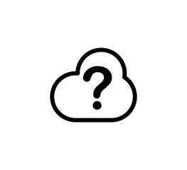 Cloud computing icon vector logo template