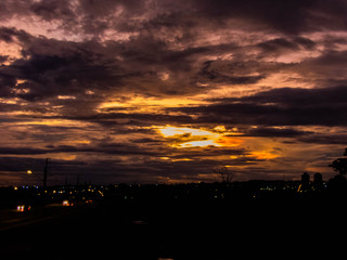 taking advantage of rain and sunset to capture beautiful moments