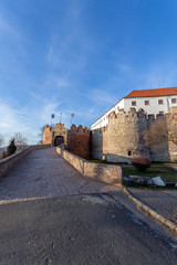 Fototapeta na wymiar Castle of Siklos on a sunny winter day.