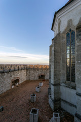 Fototapeta premium Castle of Siklos on a sunny winter day.