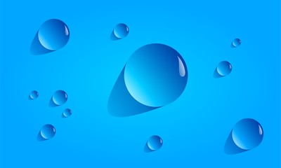 Water drop effect simple illustration vector