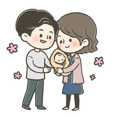 幸せな家族　赤ちゃん