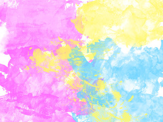 Abstract painting of colorful watercolor, art background