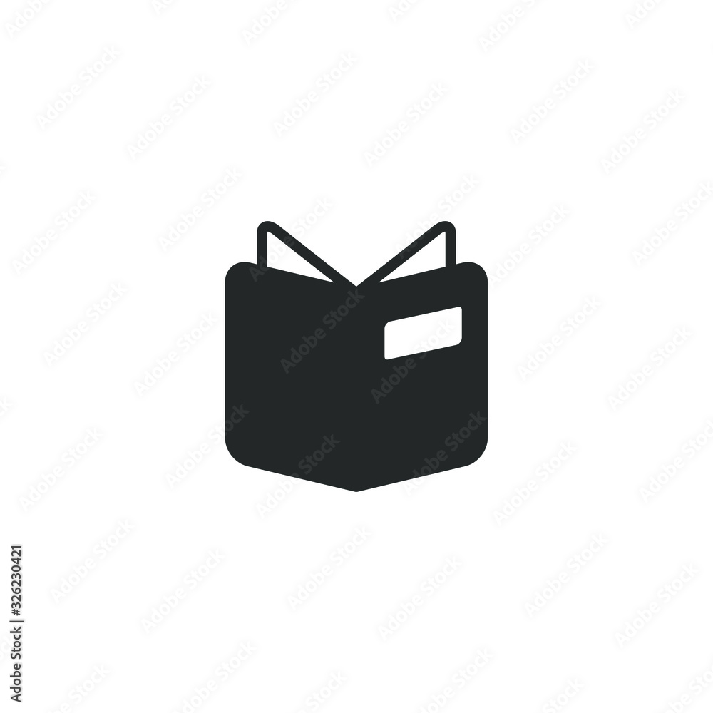 Aufkleber book icon template color editable. book symbol vector sign isolated on white background illustration