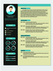 Best Clean Resume Template Vector