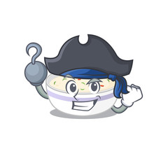 Cute steamed egg mascot design with a hat