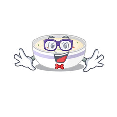 A cartoon concept of Geek steamed egg design