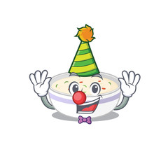 Funny Clown steamed egg cartoon character mascot design