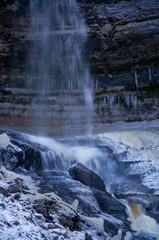 winter waterfall