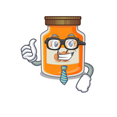 cool and smart Businessman peach jam wearing glasses