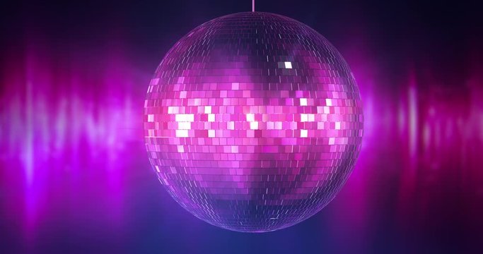 Abstract disco ball background animation loop