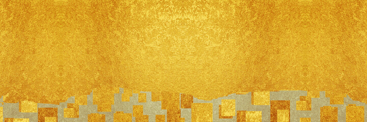 クリムトイメージの金の背景 Wall Mural Wallpaper Murals スタジオサラ