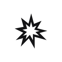 Explosion icon design. vector illustration